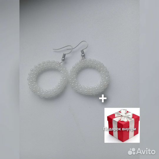 Серьги из бисера