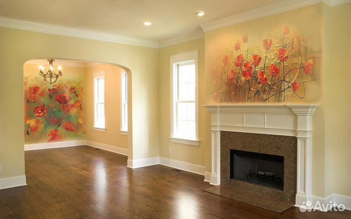 Роспись интерьера, барельеф