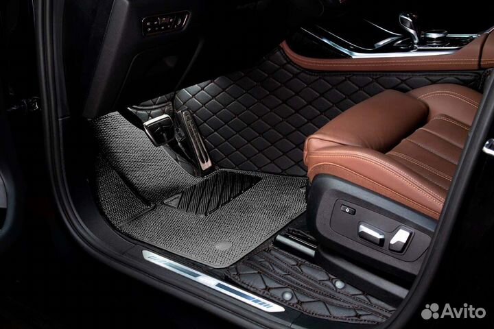 3D Коврики Audi Салон Багажник из Экокожи