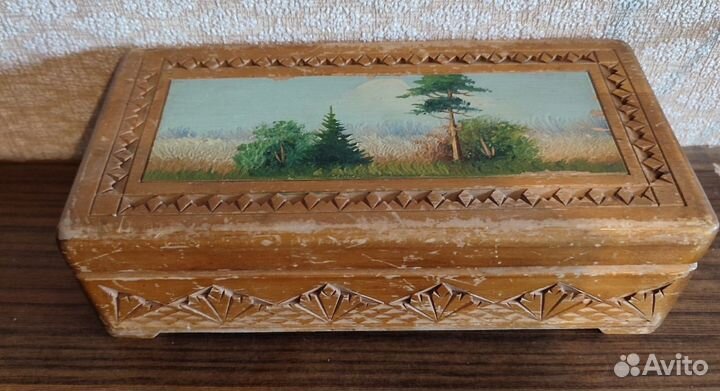 Шкатулка деревянная СССР