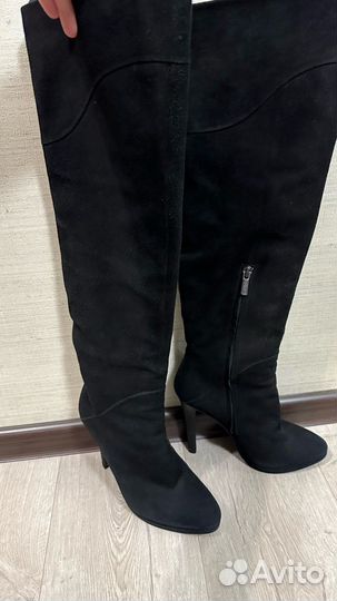 Ботфорты замша италия
