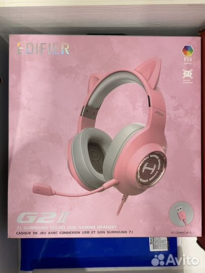 Наушники с ушками игровые