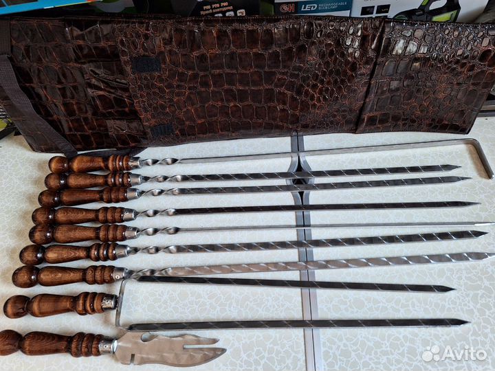 Набор шампуров подарочный