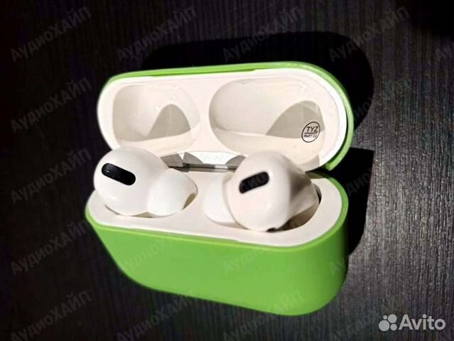 Airpods Pro Шумоподавление Комплект Зеленый Чехол