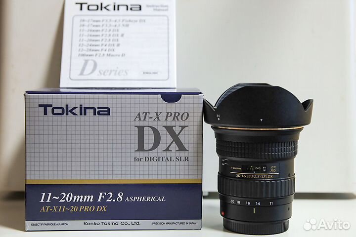 Объектив Tokina AT-X 11-20mm F2.8 PRO DX для Canon