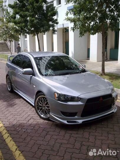 Юбка переднего бампера (Zodiak lancer 10)