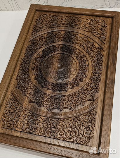 Резные нарды из массива мореного дуба 47*36*5