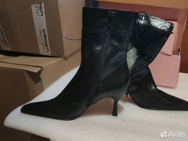 Полусапожки натуральная кожа Италия