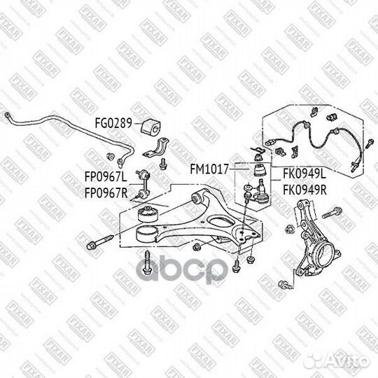 Пыльник опоры шаровой honda civic 4D FD1 2006-2