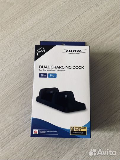 Зарядная станция ps4 для 2х геймпадов новая