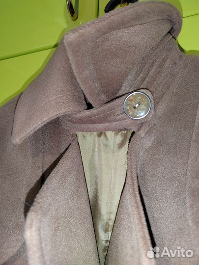 Пальто женское демисезонное 42 44 бежевое