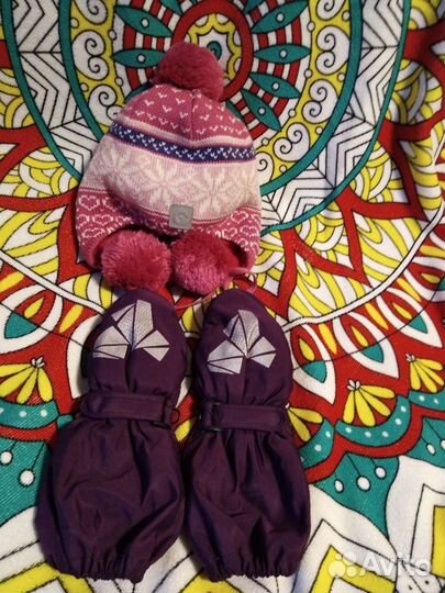 Комплекты шапки с крагами Размеры 50, 52, 54-56