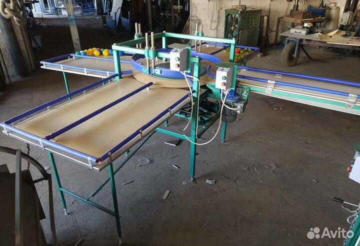 Линия сортировки яблок с опрокидывателем