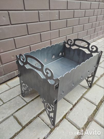 Мангал разборный Узор 2 мм