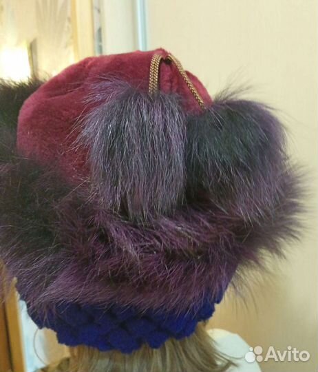Шапка меховая женская, детская