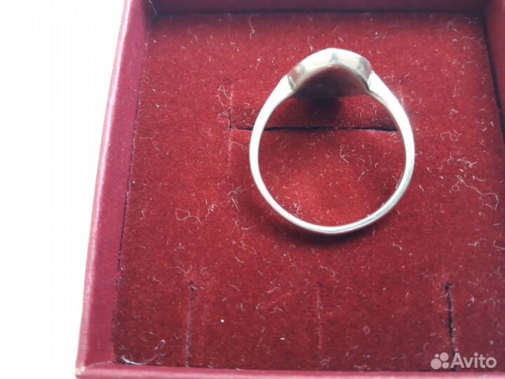 Кольцо серебро натуральный перламутр