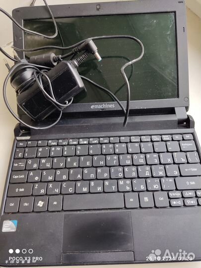 Нетбук экран 10,1 дм, диск 500 Гб серия eM350