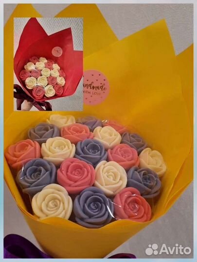 Букет из шоколадных роз на 1 сентября