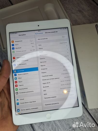 iPad mini Wi-Fi Cellular 16GB silver