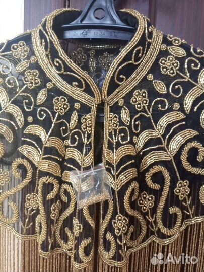 Накидка из бисера, кейп новая