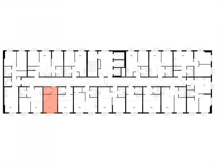 Квартира-студия, 19,7 м², 19/25 эт.