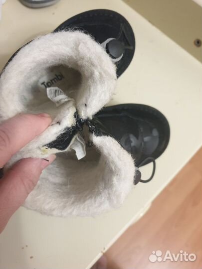 Угги дутики мальчика девочки черные 21