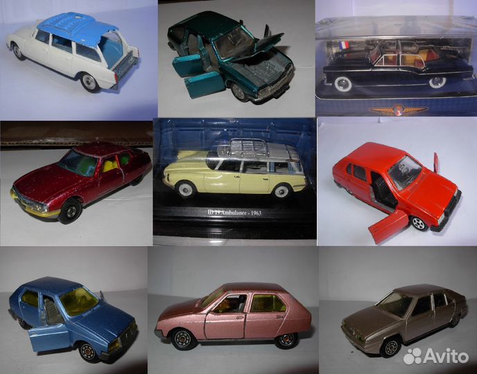 1/43 Франция: Citroen Peugeot Simca Panhard и др