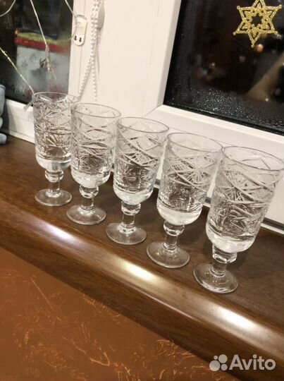 Рюмки хрустальные Чехия