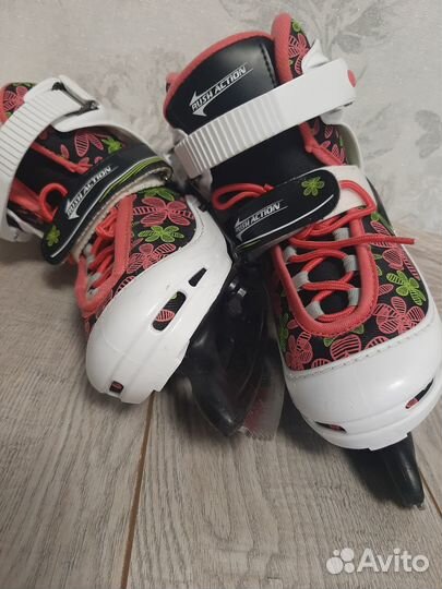Коньки детские раздвижные 30-33 Rush