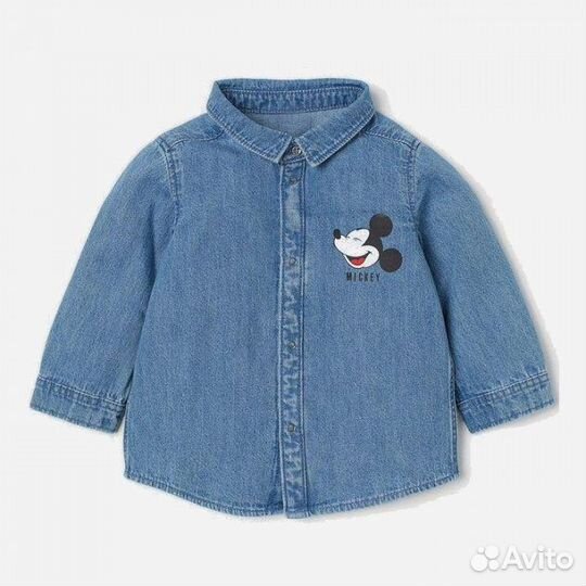 Джинсовая рубашка для мальчика 86
