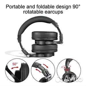 Беспроводные DJ наушники OneOdio Fusion A70 red