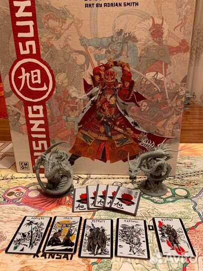 Настольная игра Восходящее солнце, жетоны приказов