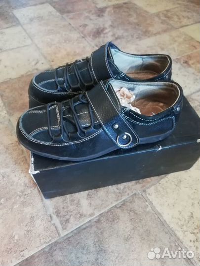 Школьные кожаные туфли Томми