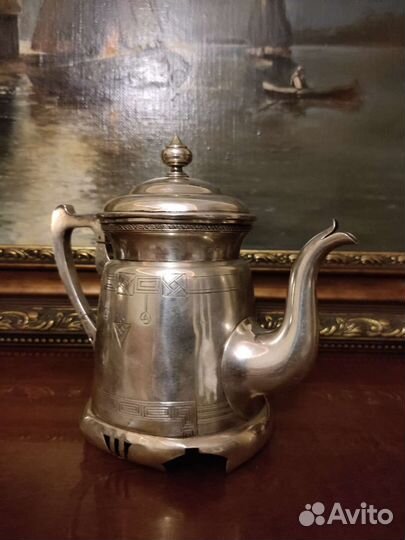 Заварочный чайник серебро 84