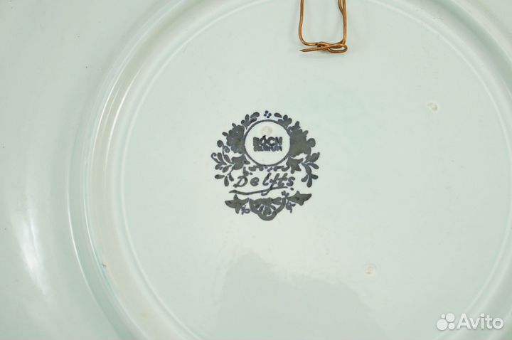 Керамическое настенное блюдо. Винтаж. boch. Delfts