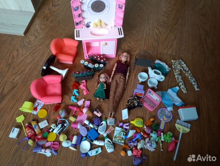 Кукла Барби, мебель и аксессуары(много). лот