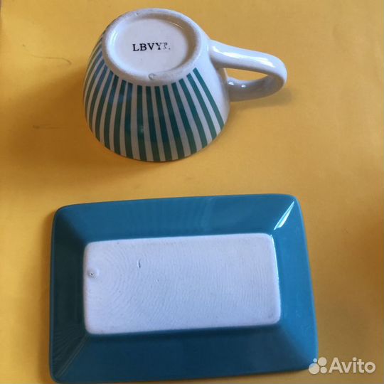 Кофейный сервиз Yves Rocher). Сделано во Франции