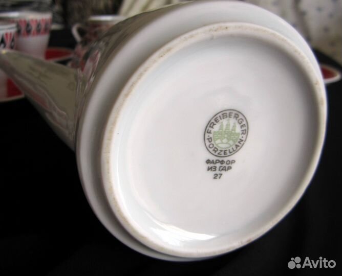 Сервиз кофейный, номерной. Freiberger, гдр. Винтаж