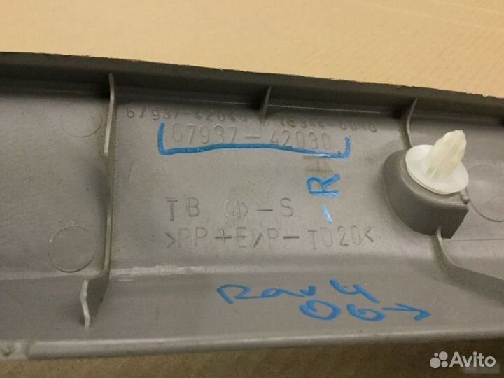 Накладка двери багажника правая Toyota Rav 4