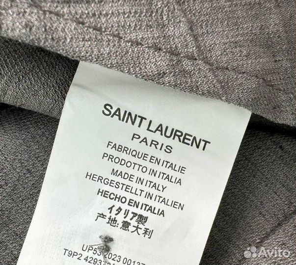 Льняной костюм Yves Saint Laurent брючный