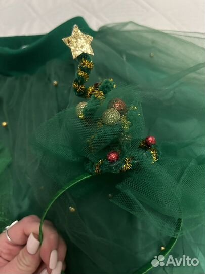 Ободок ёлочка доя девочки