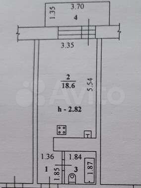 Квартира-студия, 29,5 м², 1/6 эт.