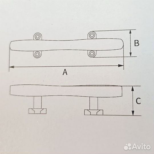 Утка швартовая 252 мм нержавейка aisi 316