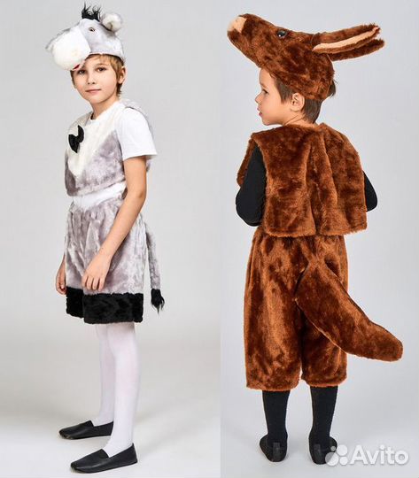 Бобёр, барсук, ослик, носорог, кенгуру, черепаха