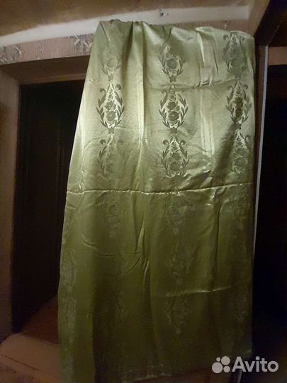 Штора Шикарная Шелковая на подкладке