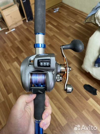 Удилище для троллинга с катушкой