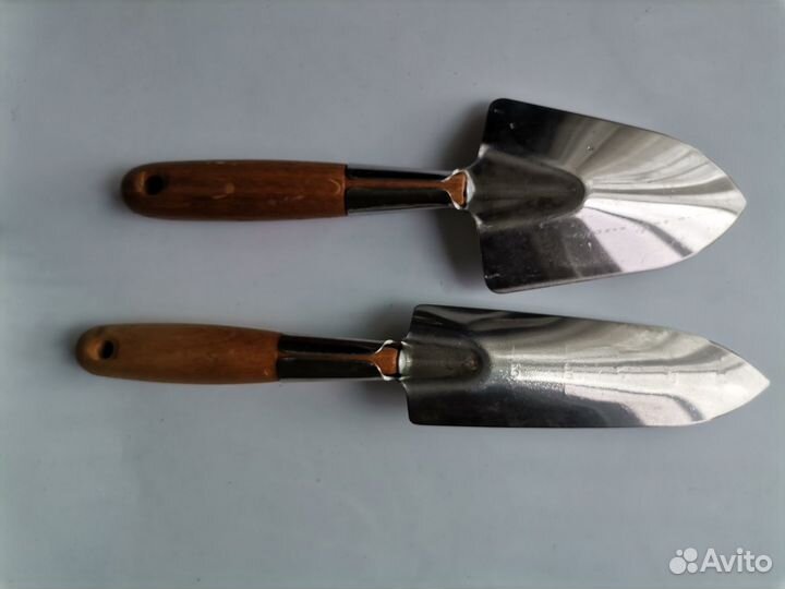 Садовые лопатки(нержавейка) с деревянной ручкой