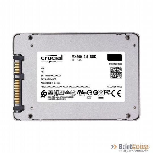 Жесткий диск SSD 1000GB crucial MX500 CT1000MX500S