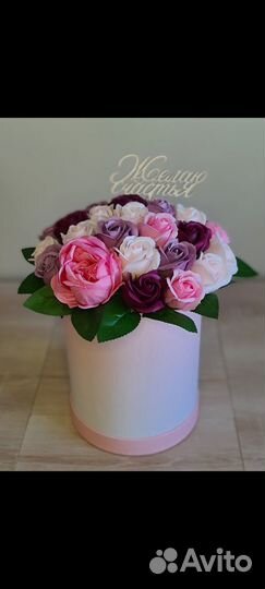 Букет из мыльных цветов