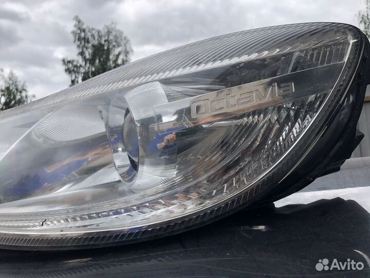 Фара левая skoda octavia